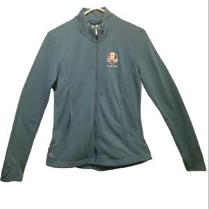 Women's Adidas Ryder Cup 2016 Hazletine Full Zip Thumb Look Golf Size Medium